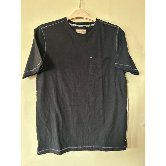 Hudson & Barrow Other - Hudson and Barrow NYC Textured Slub Crew Neck T Shirt w/ Pocket Navy Sz M NWT 28